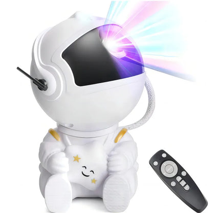 Rocket Astronaut Galaxy Projector Night Light Lamp and 12 Film Starry Sky Astronaut Porjectors Lamp Planetarium for Kids Bedroom