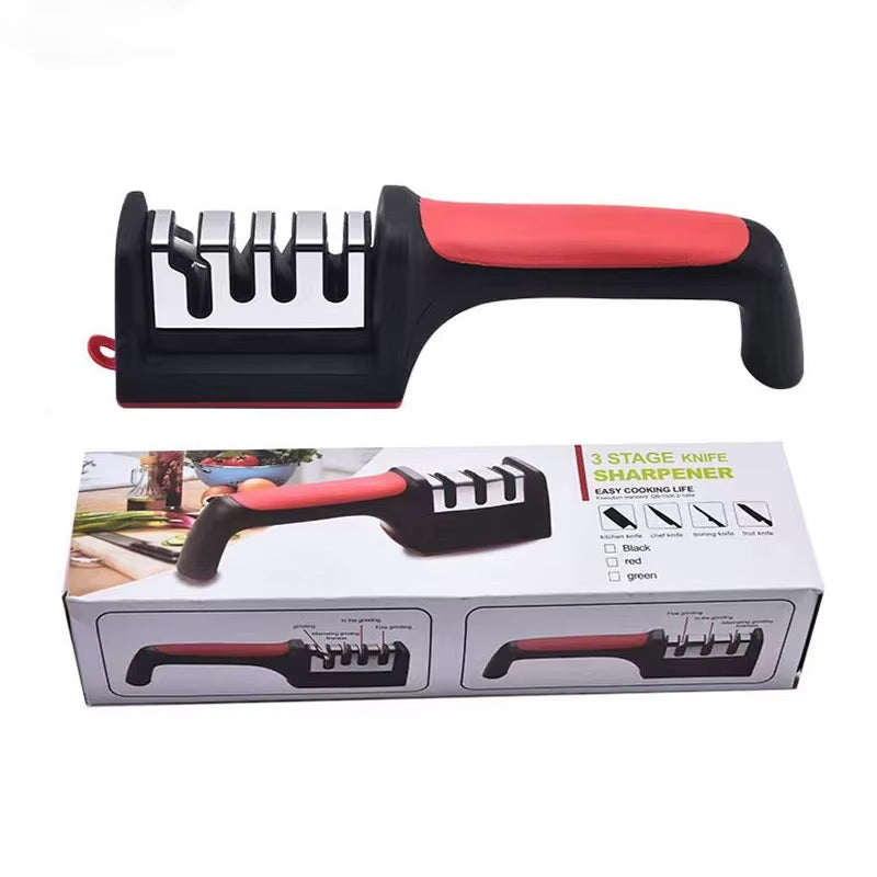 Kitchen 4-Segment Knife Sharpener with High-Precision Whetstone Professional Hand-Held Sharpeners for Kitchen Knives Scssors