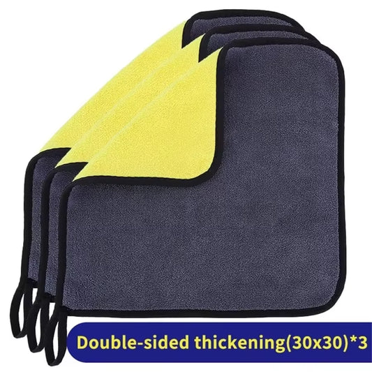3/5/10/30X30 Ultra-Fine Fiber Car Cleaning Towels, Car Wash Cleaning Cloths, Ultra-Fine Fiber Towels, Car Cleaning Towels