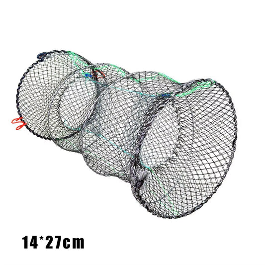 Fishing Nets Crayfish Crab Trap Net Shrimp Lobster Cage Collapsible Portable Fishing Accessories Fishing Shrimp Cage Fish Cage