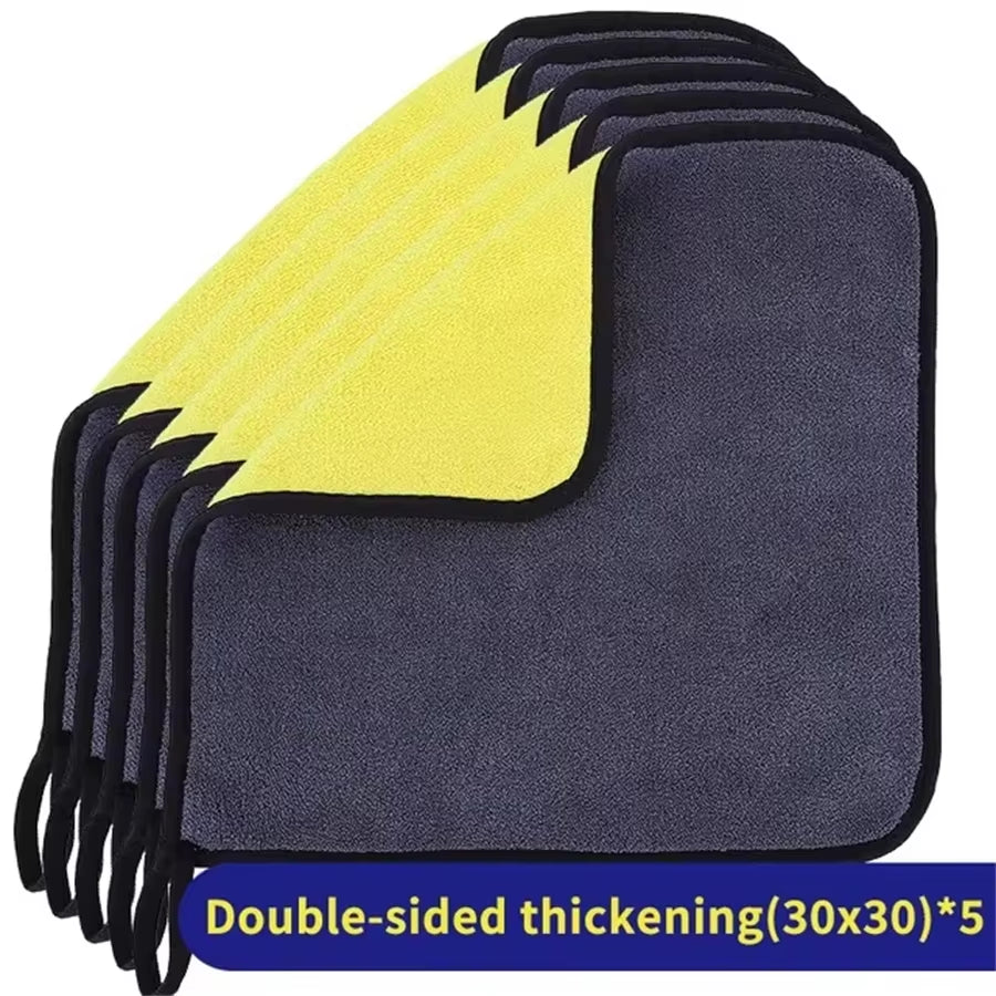3/5/10/30X30 Ultra-Fine Fiber Car Cleaning Towels, Car Wash Cleaning Cloths, Ultra-Fine Fiber Towels, Car Cleaning Towels