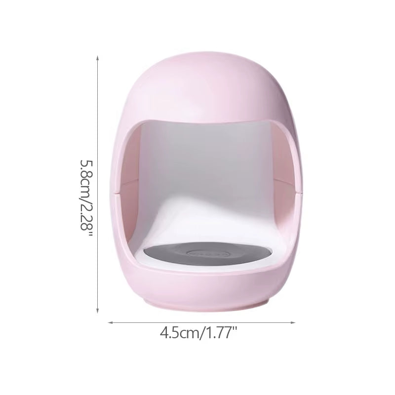 YIKOOLIN 6W Mini LED Nail Lamp UV Quick Drying Portable Eggshell Design Gel Nail Lamp for Gel Curing Cute USB Powered