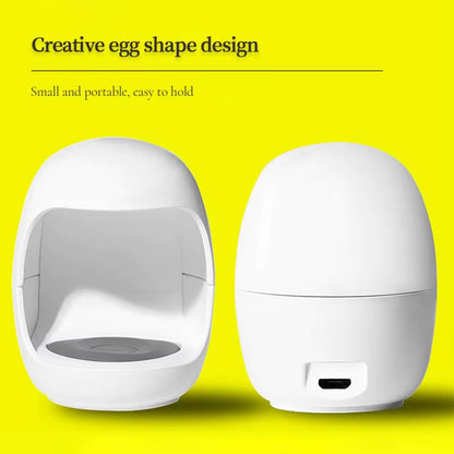 YIKOOLIN 6W Mini LED Nail Lamp UV Quick Drying Portable Eggshell Design Gel Nail Lamp for Gel Curing Cute USB Powered