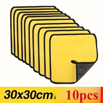 3/5/10/30X30 Ultra-Fine Fiber Car Cleaning Towels, Car Wash Cleaning Cloths, Ultra-Fine Fiber Towels, Car Cleaning Towels